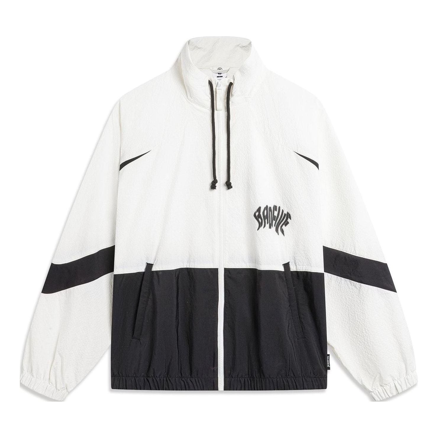 Vetrovka Li-Ning Hoops Graphic Jacket Bela | AFDU419-2, 0
