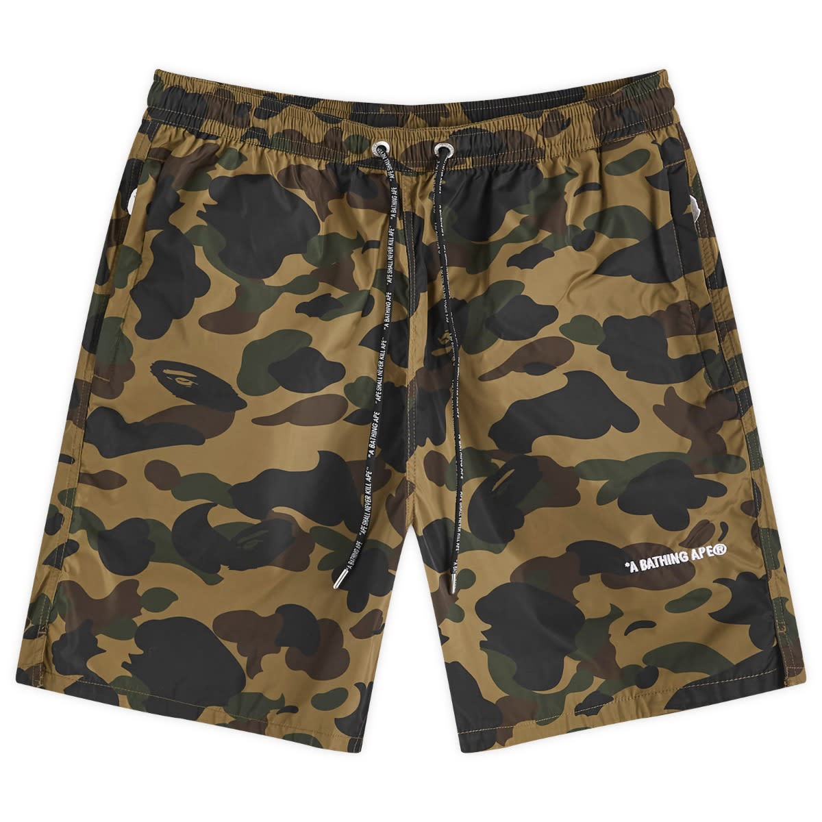 Kratke hlače BAPE A Bathing Ape 1st Camo Nylon Beach Short Zelena | 001SPK301323M-GRN, 0
