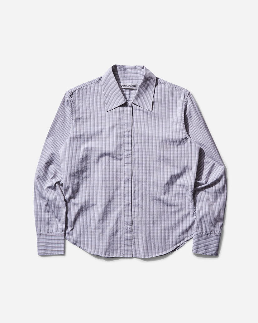 Srajce OUR LEGACY Our Legacy Foundation Shirt Drive In Check Lila | W2252FDI 001