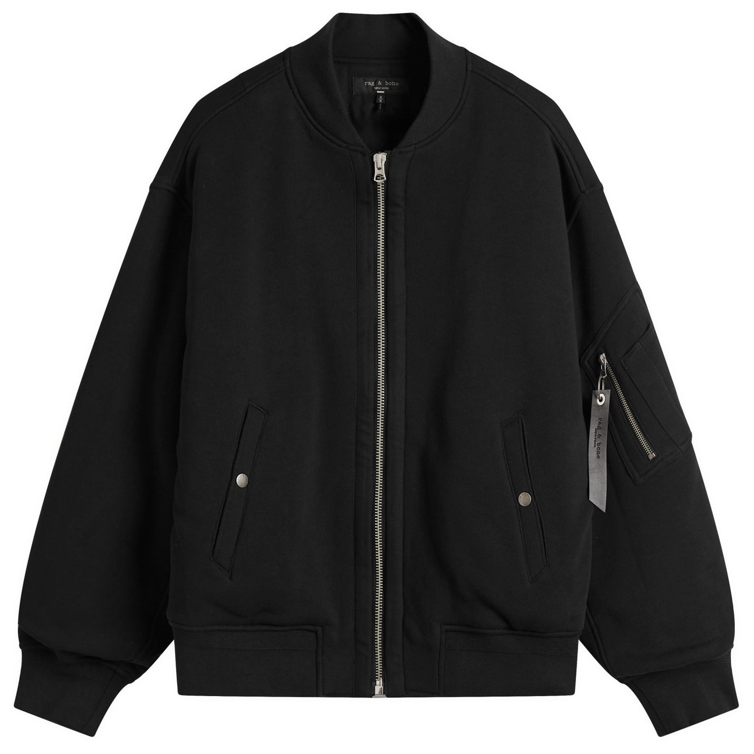 Bomber jakna rag & bone Manston Vintage Terry Bomber Jacket Črna | MBC24HT010V810, 1