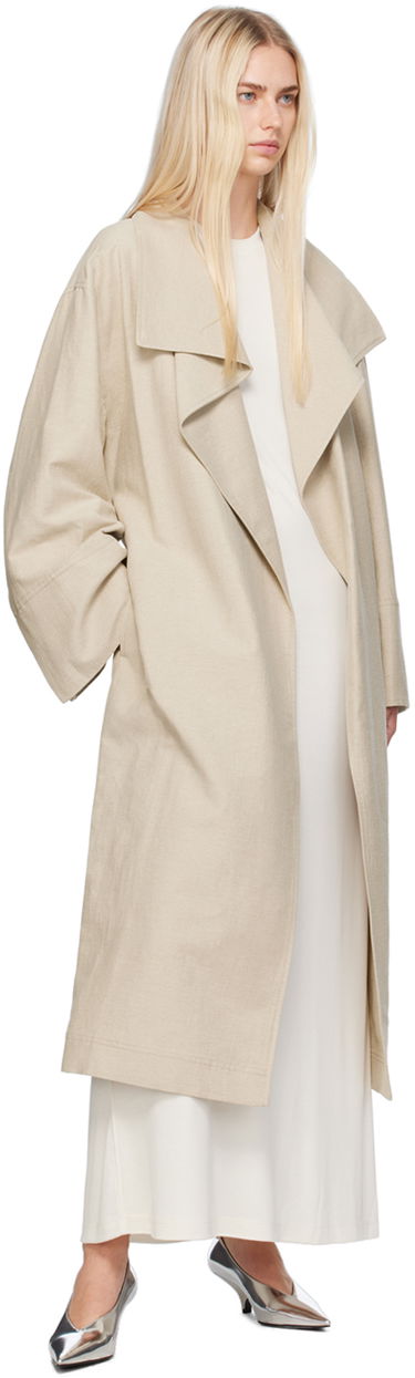 Trenčkot TOTEME Totême Signature Trench Coat Bež | 243-WRO3318-FB0196, 3