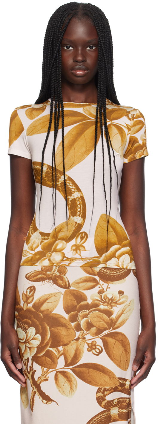 Majica Miaou Miaou Eden Mini T-Shirt Bež | 7026TJBEDN