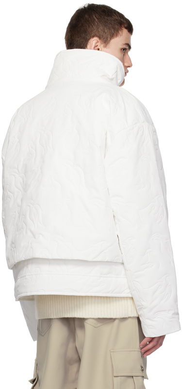 Puhovka Feng Chen Wang Feng Chen Wang Embossed Jacket Bela | FUF16JK38, 2
