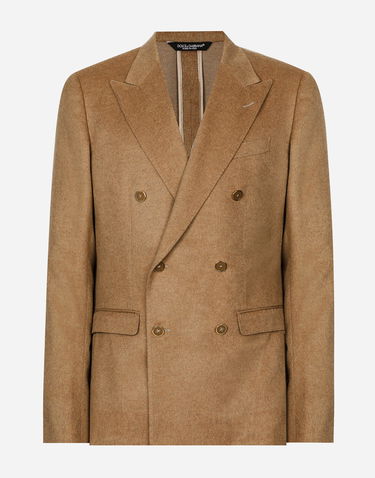 Jakna Dolce & Gabbana Dolce & Gabbana Double-breasted Taormina-fit Jacket Rjava | G2NW1TFU3LUM0464, 0