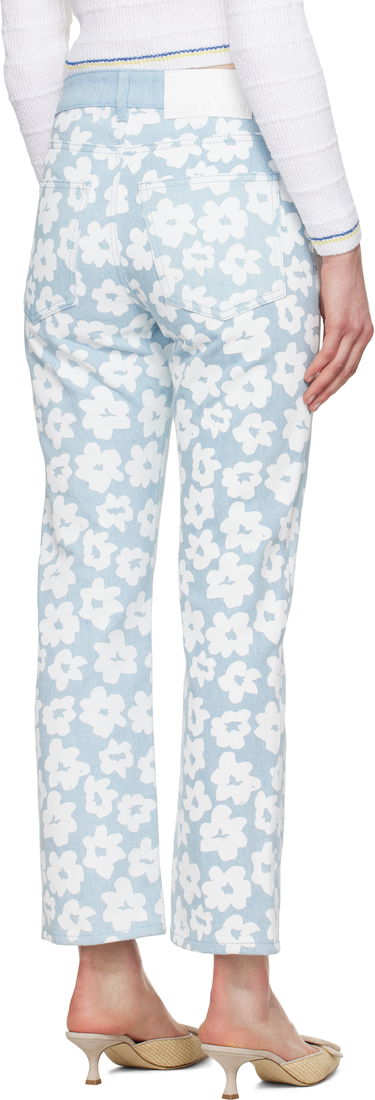 Kavbojke MSGM MSGM Printed Jeans Modra | 3841MDP232 257272, 2