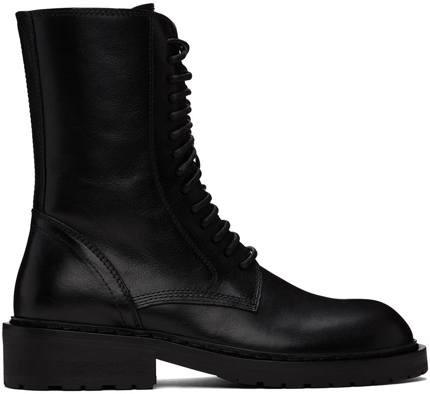 Oblačila Ann Demeulemeester Ann Demeulemeester Danny Lace-Up Boots Črna | 2201-W-C01-380-099, 0