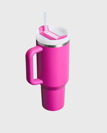 Steklenica za pitje Stanley Quencher H2.0 FlowState Tumbler with Handle and Straw Roza | 10-13230-064, 2