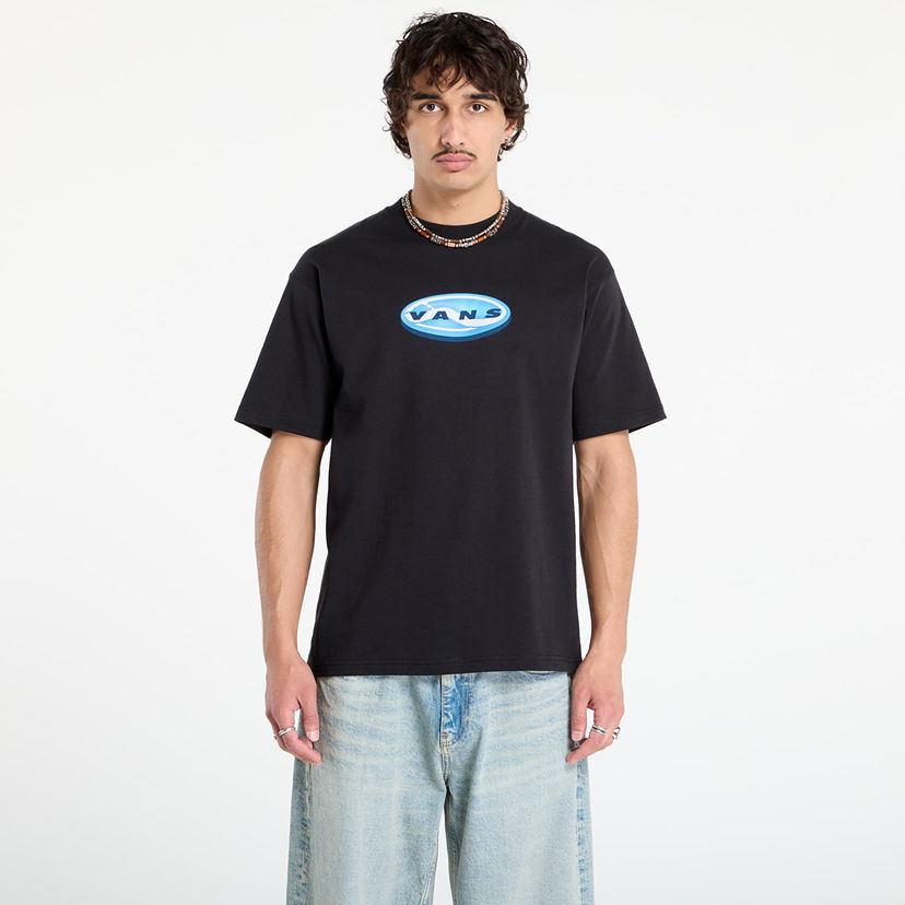 Majica Vans 3D Retroval Short Sleeve T-Shirt Črna | VN000PBXBLK1