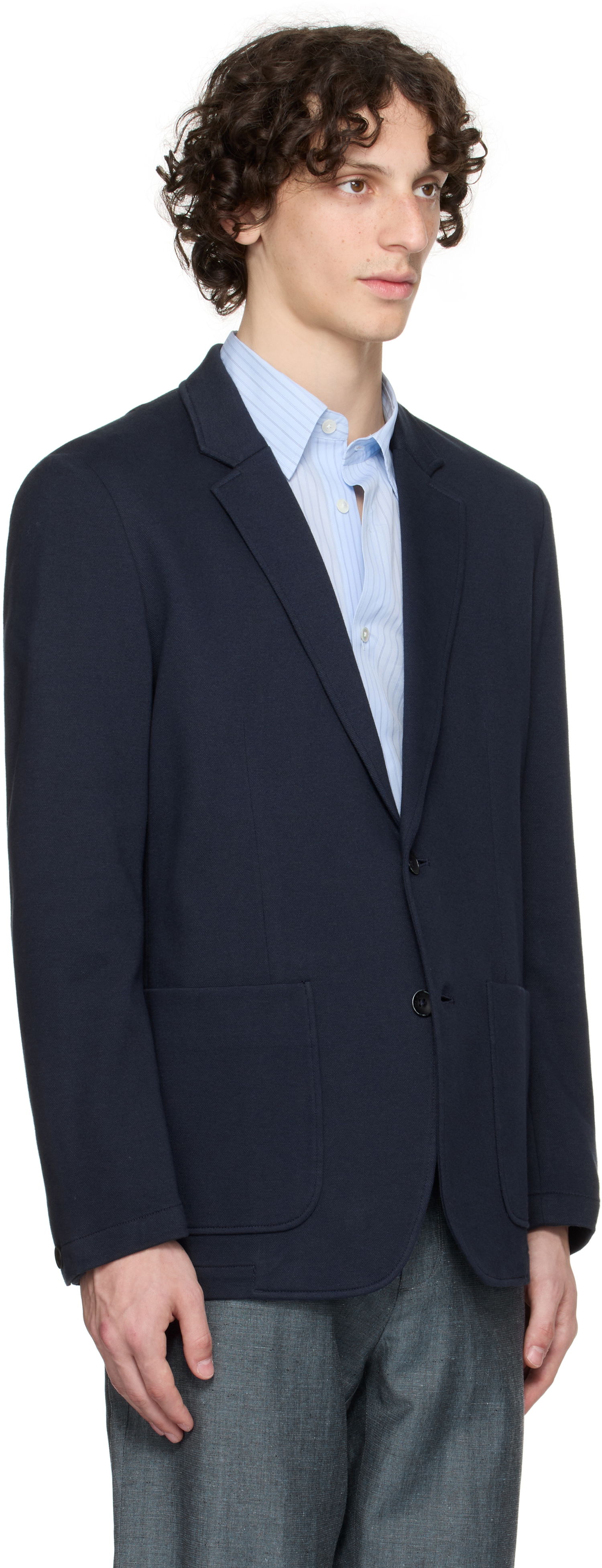 Jakna rag & bone Rag & Bone Butler Patch Pocket Blazer Mornarica | MBW25P4006PIML, 1
