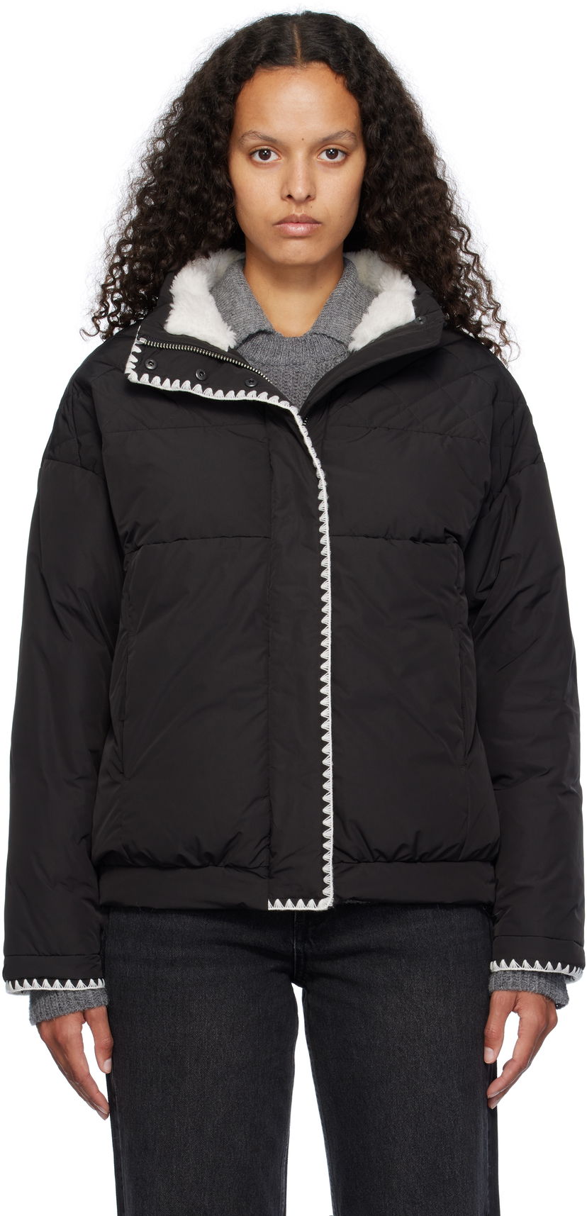 Puhovka rag & bone Ingrid Puffer Down Jacket Črna | WAW24F2019LO19