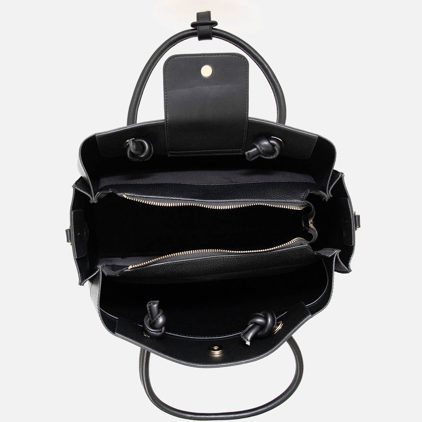 Tote bag Valentino Alexia Faux Leather Tote Bag Črna | VBS5A802001