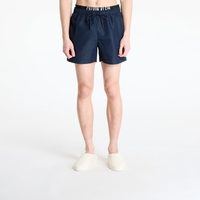 Kratke hlače CALVIN KLEIN Calvin Klein Jeans Medium Double Wb Boardshorts Mornarica | KM0KM01093 CEF