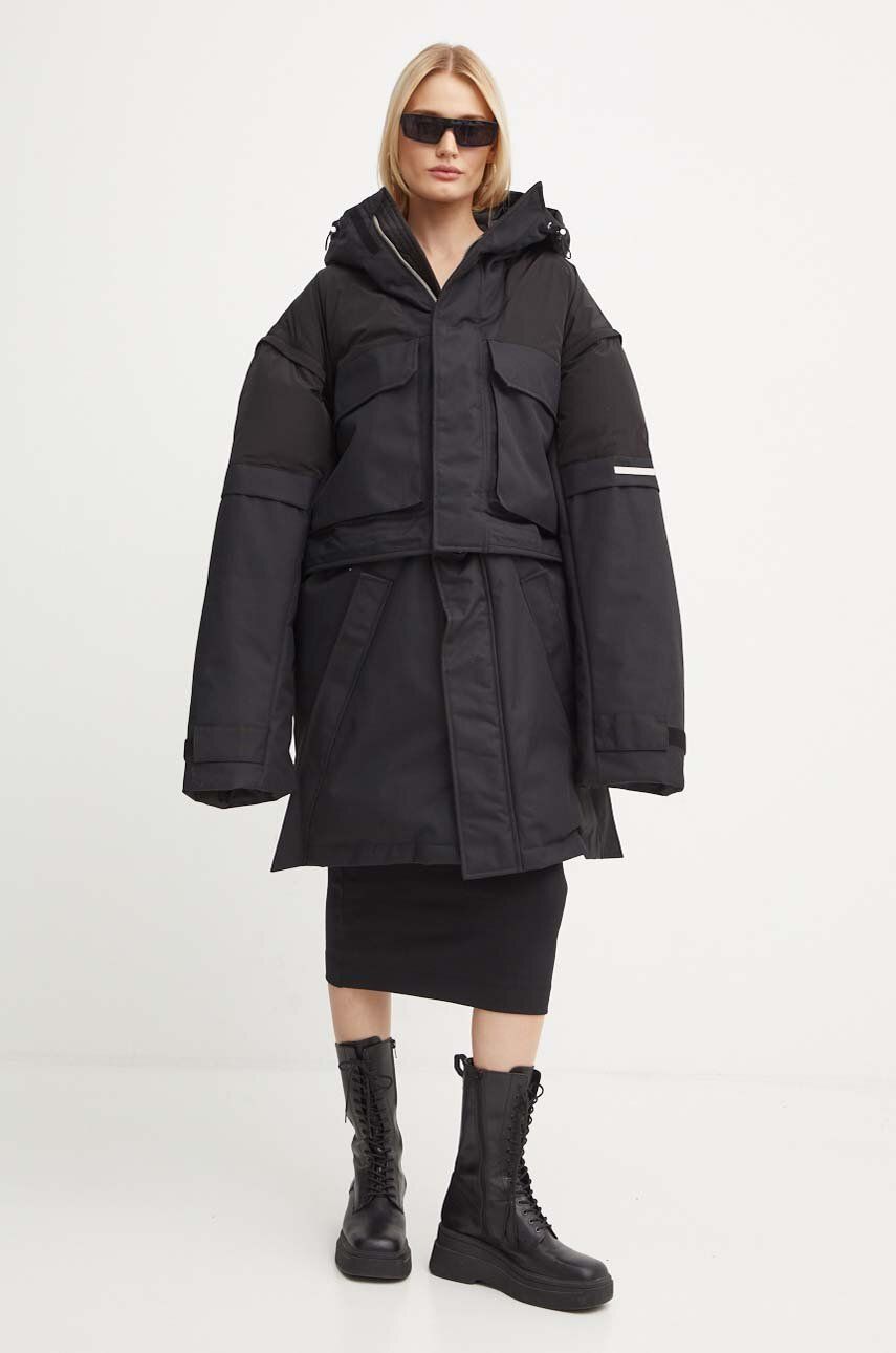 Parka HELIOT EMIL Layered Hooded Puffer Parka Črna | HE.02.098.BLK01, 1