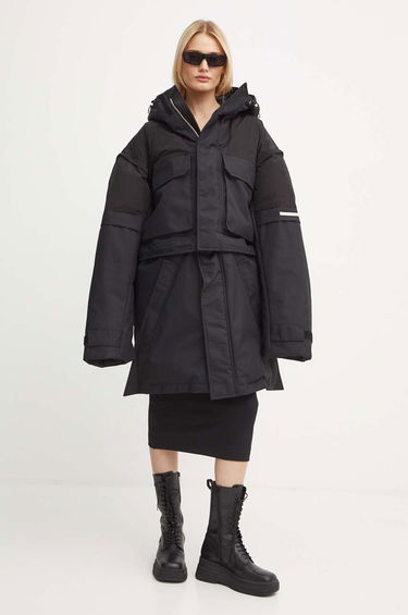 Parka HELIOT EMIL Layered Hooded Puffer Parka Črna | HE.02.098.BLK01, 1