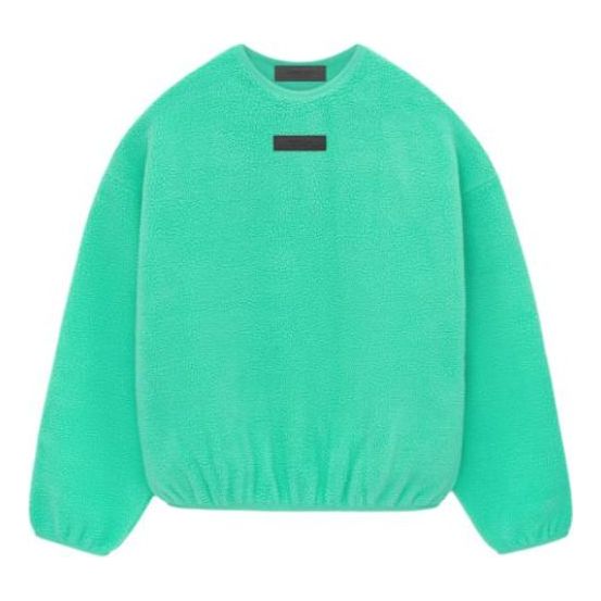 Pleteni pulover Fear of God Essentials Polar Fleece Crewneck Zelena | 192SP244702F