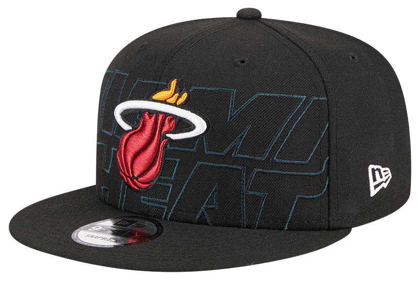 Kapa New Era Miami Heat 2023 Draft 9Fifty Snapback Cap Črna | 60360920-60360920