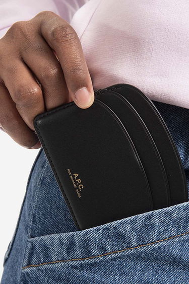Nahrbtniki in torbe A.P.C. Navy Demi-Lune Card Holder Mornarica | PXAWV-F63270, 4