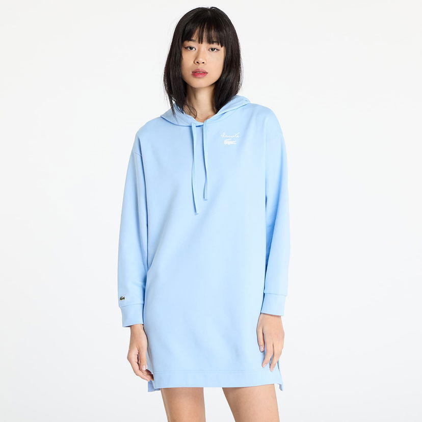 Pulover Lacoste Oversized Fleece Sweatshirt Dress Modra | EF2664 HBP