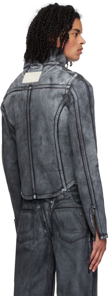 Jakna Ottolinger Ottolinger Fitted Denim Jacket Siva | 1703312, 2