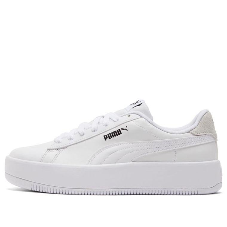 Superge in čevlji Puma PUMA Lily Platform Leather Bela | 384617-01