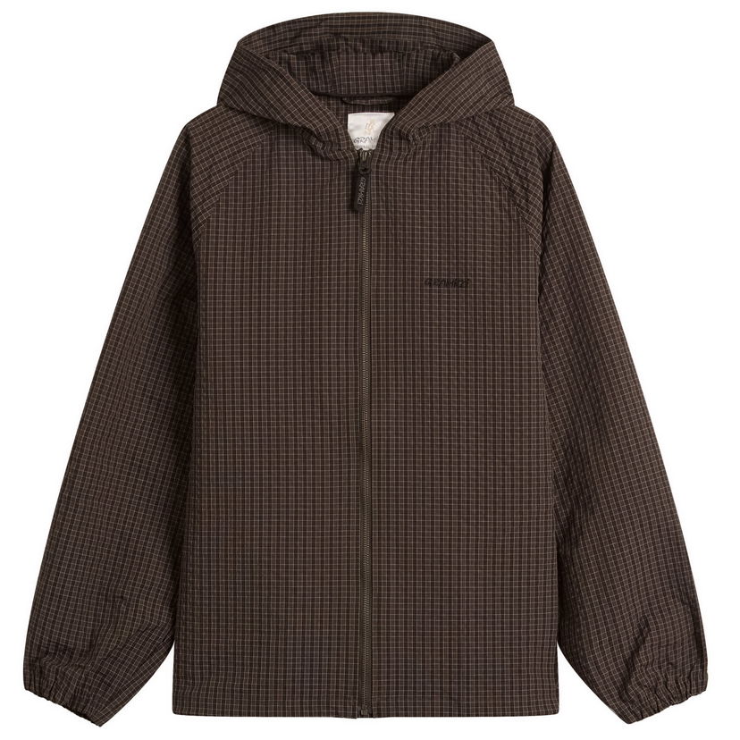 Jakna GRAMICCI Northside Plaid Hooded Jacket Rjava | G5FM-J009-DBN