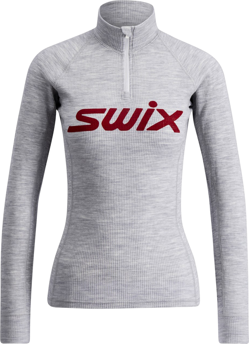 Pleteni pulover SWIX Swix RaceX Merino Half Zip Top Siva | 10121-23-10106