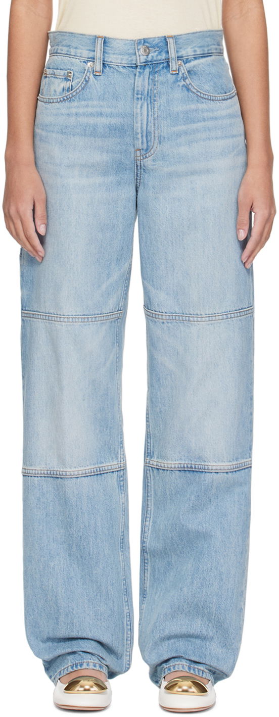 Kavbojke Helmut Lang Helmut Lang Carpenter Wide Leg Jeans Modra | O01DW207