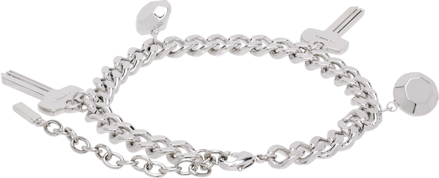 Zapestnica We11done Charm Chain Bracelet With Keys Kovinski | WD-AJ3-24-530-U-SV, 1