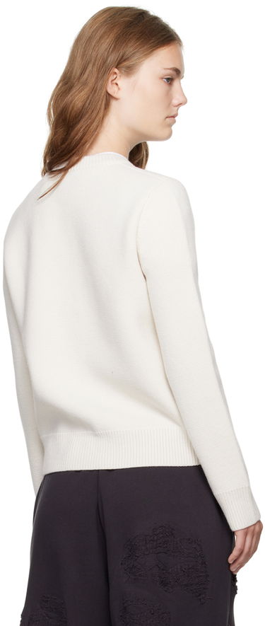 Pleteni pulover We11done We11done Women's Cardigan Bela | WD-KC2-24-602-W-IV, 2