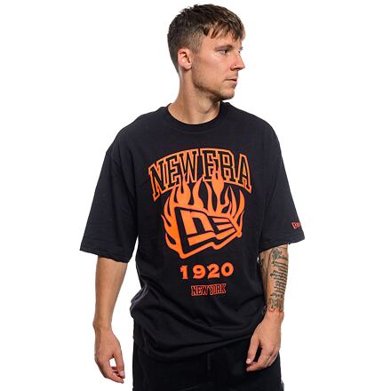Majica New Era Oversized T-Shirt Flame Črna | 60564870