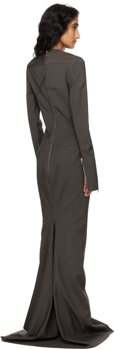 Obleke Rick Owens Rick Owens Wool Maxi Dress Siva | RP02E4510 WST, 2