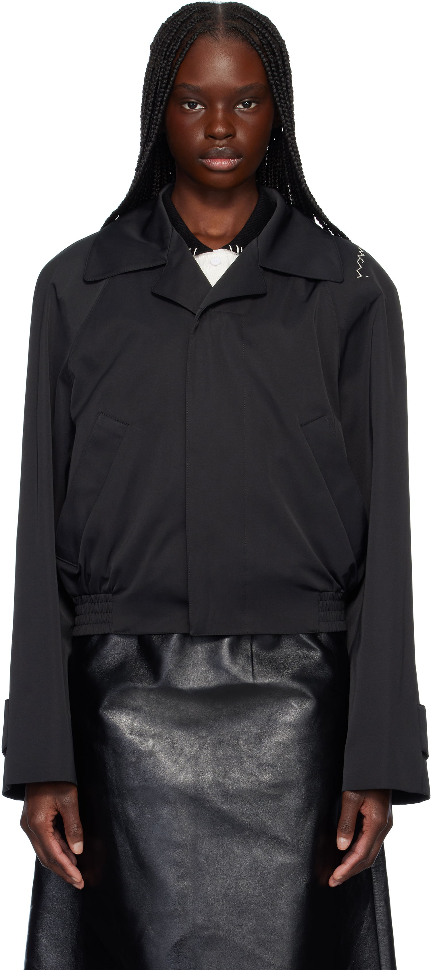 Vetrovka Marni Marni Water Repellent Cropped Jacket Črna | JKMA0357SU UTP789, 0