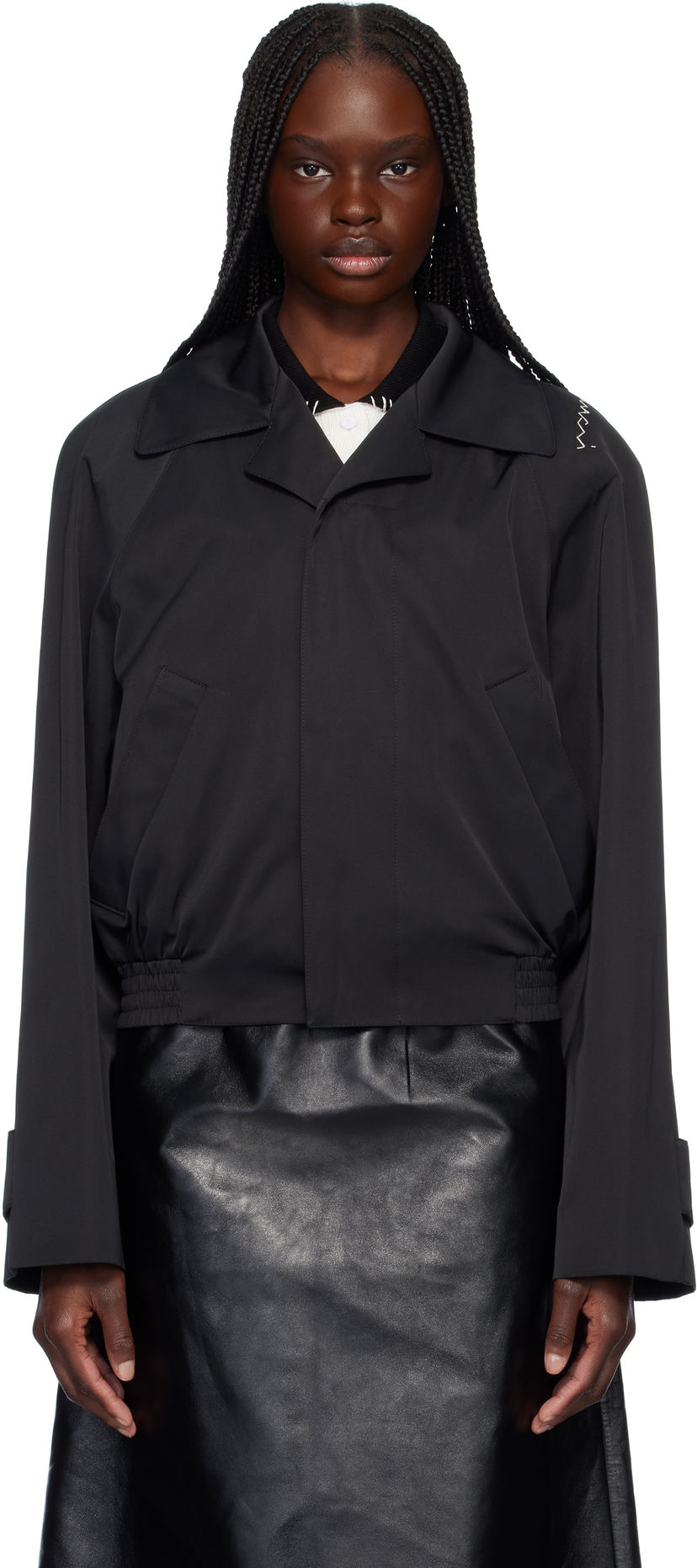 Vetrovka Marni Marni Water Repellent Cropped Jacket Črna | JKMA0357SU UTP789