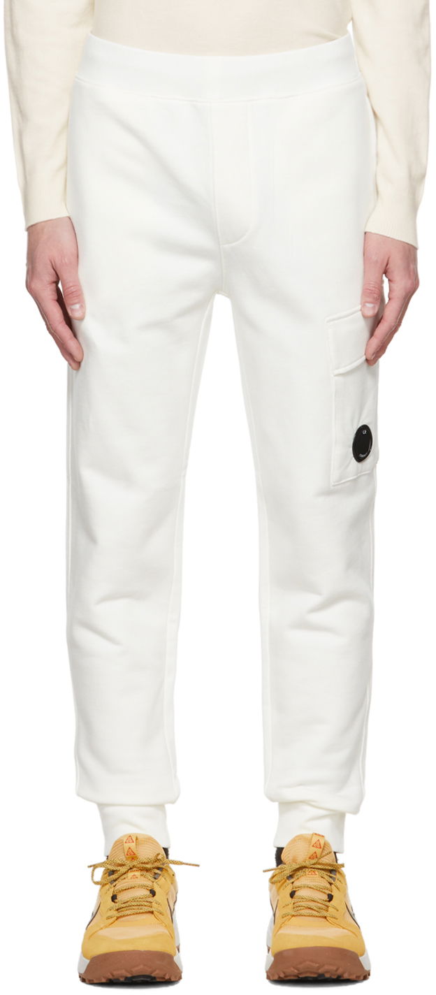 Trenirka C.P. Company Lens Lounge Pants Bela | 13CMSP017A-005086W, 0