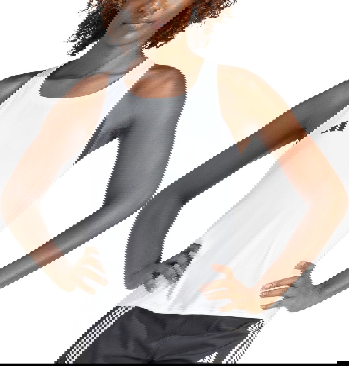 Majica brez rokavov adidas Originals Adizero Tank Top Bela | in1181, 0