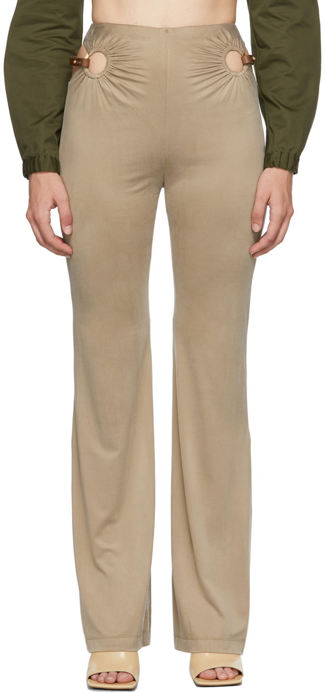 Hlače Dion Lee Dion Lee Horse Bit Trousers Bež | A2277P21, 0