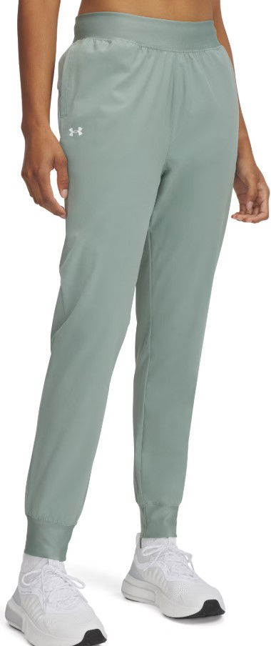 Hlače Under Armour Under Armour UA Rival Hi Rise Woven Pants Zelena | 1382727-348