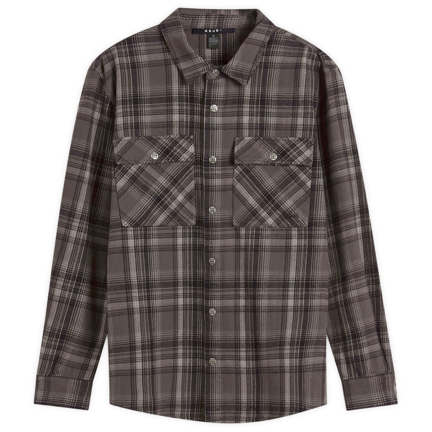 Srajce Ksubi Ksubi Snakebite Check Overshirt, Size Large Siva | MSP25SH016, 0