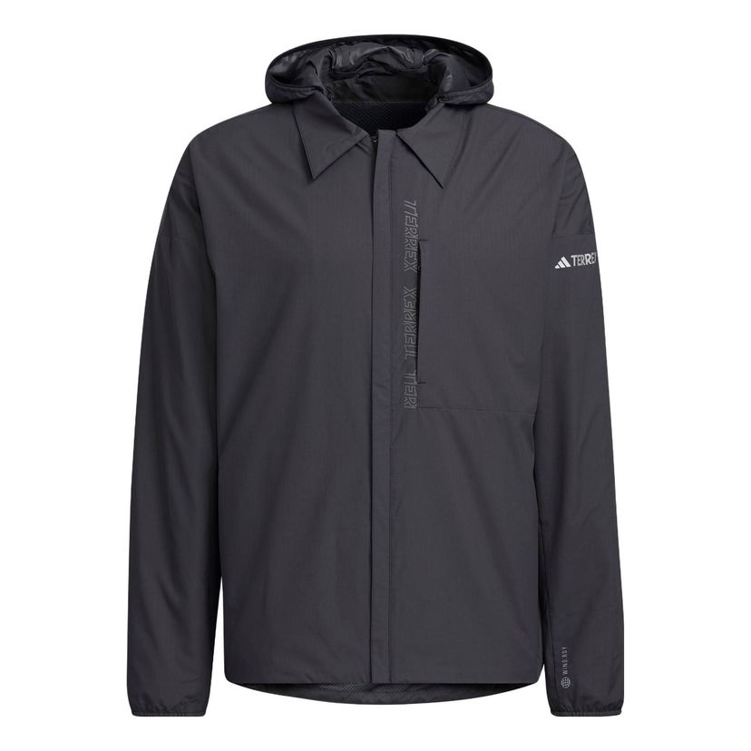 Vetrovka adidas Performance Terrex Hooded Windbreaker Jacket Črna | HY4695