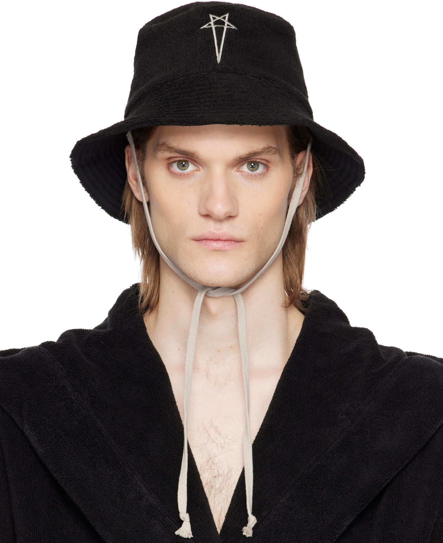 Klobuk Rick Owens Rick Owens Beach Bucket Hat Črna | RH0000004 SPO1, 0