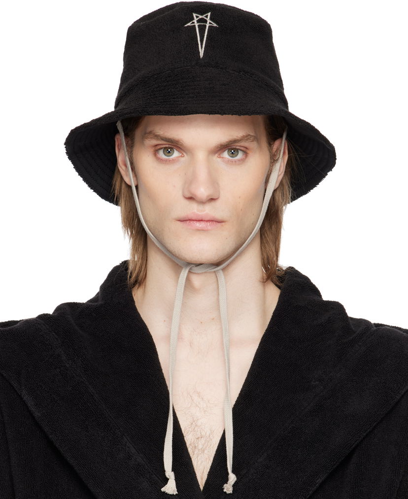 Klobuk Rick Owens Rick Owens Beach Bucket Hat Črna | RH0000004 SPO1