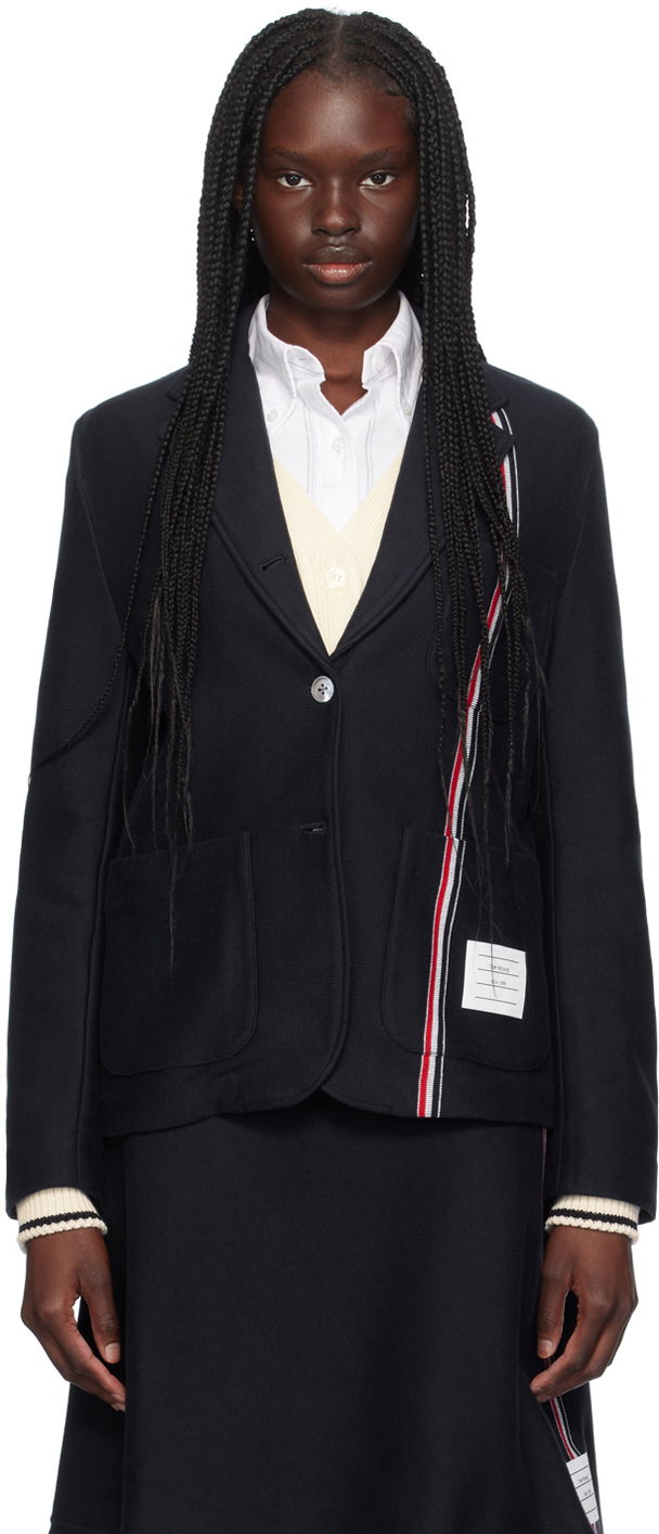 Jakna Thom Browne Classic Single-Breasted Blazer Črna | FJT331A-J0139, 0