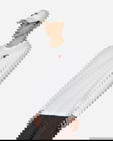 Majica Comme des Garçons PLAY Basic Logo Tee Bela | P1T118 2, 2