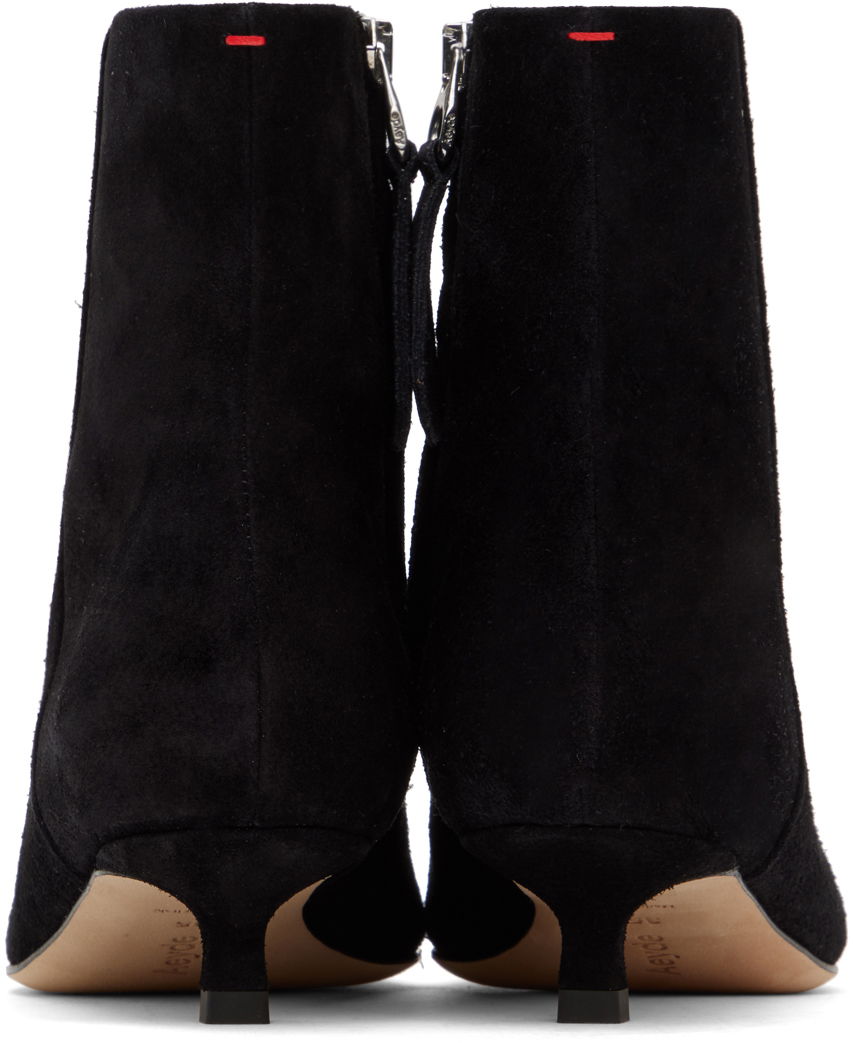 Nega čevljev Aeyde Aeyde Sofie Suede Kitten Heel Ankle Boots Črna | A11-AB-RMAP35KT-222-800-022, 1