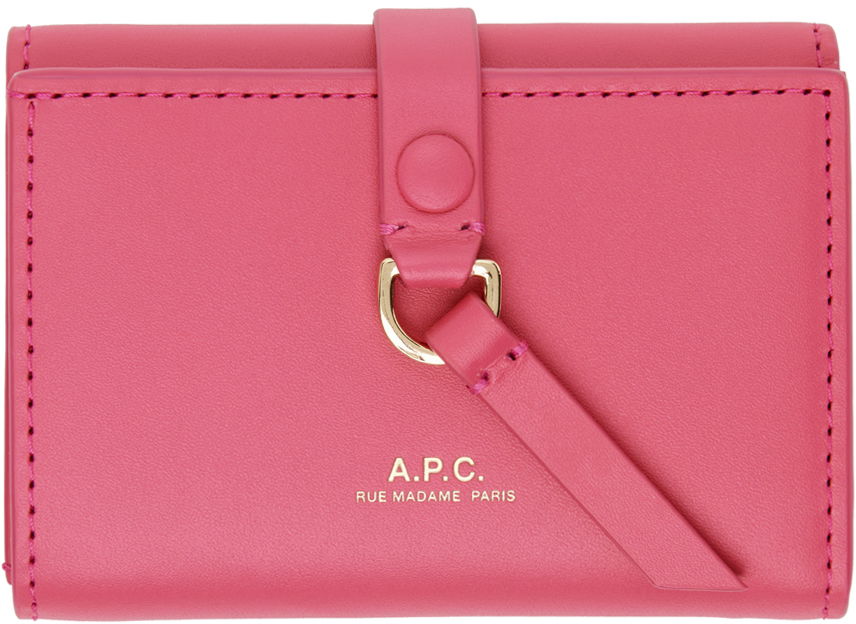 Denarnica A.P.C. Noa Trifold Simple Wallet Roza | PXAWV-F63557, 0