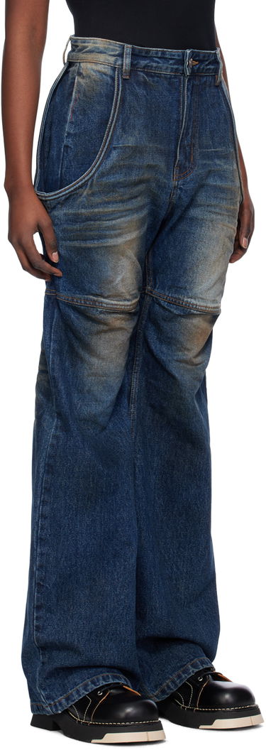 Kavbojke We11done Wire Relaxed Fit Jeans Modra | WD-DP0-24-328-W-NV, 1