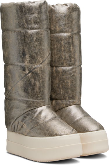 Superge in čevlji Rick Owens DRKSHDW Concordians Mega Bumper Knee High Lunar Boots Kovinski | DS02E7833 DPF, 3