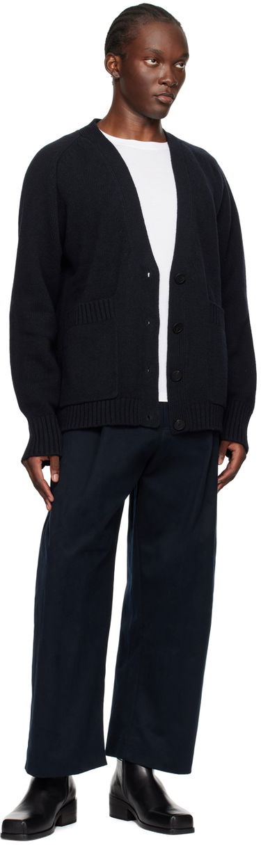 Pleteni pulover Studio Nicholson Studio Nicholson Sen Cardigan Mornarica | SEN SNM-049, 3