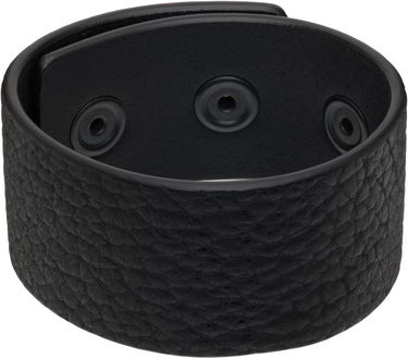 Zapestnica Rick Owens Rick Owens Concordians Anthem Leather Cuff Bracelet with Snaps Črna | RA02E0701 LBTBH, 0