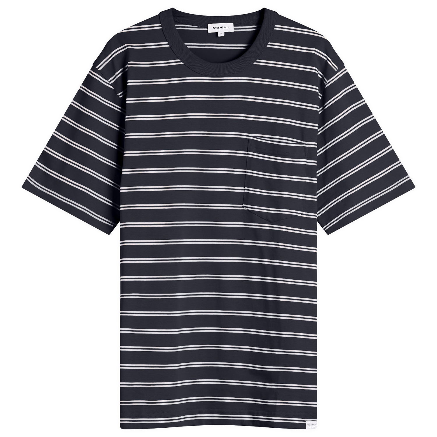 Majica NORSE PROJECTS Holger Sailor Stripe Pocket T-Shirt, Size Large Mornarica | N01-0669-7004, 0